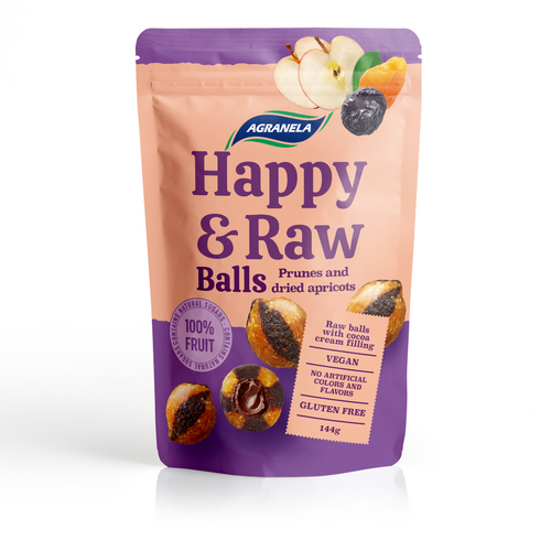 Happy Row Balls prunes and dried apricot