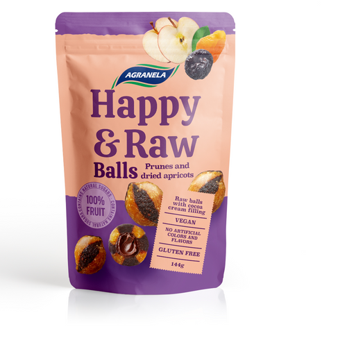 Happy Row Balls prunes and dried apricot