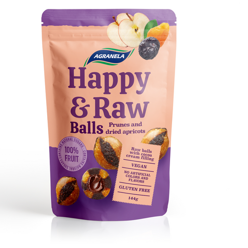 Happy Row Balls prunes and dried apricot