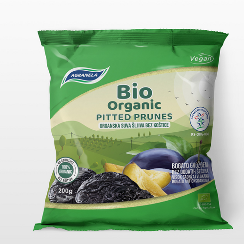 Bio Organic pitted prunes