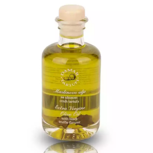 Extra virgine olive oil with black truffle flavour