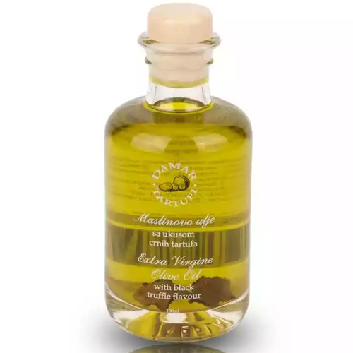 Extra virgine olive oil with black truffle flavour