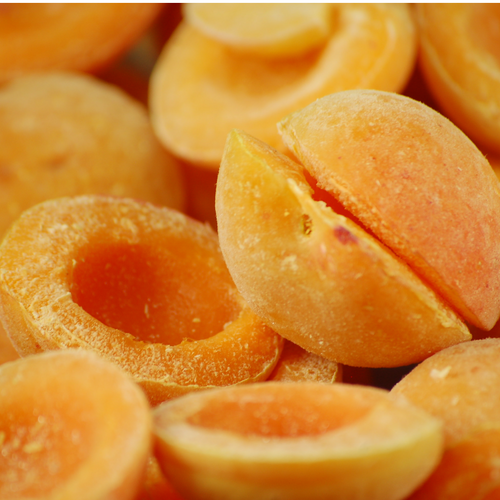 Deep frozen apricot