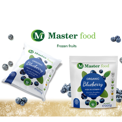 Frozen organic blueberry