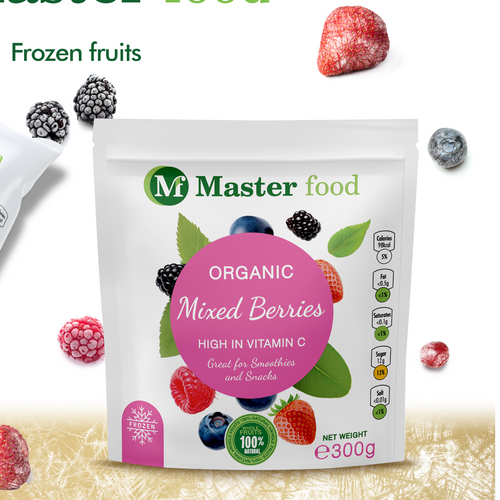Frozen organic mix berries