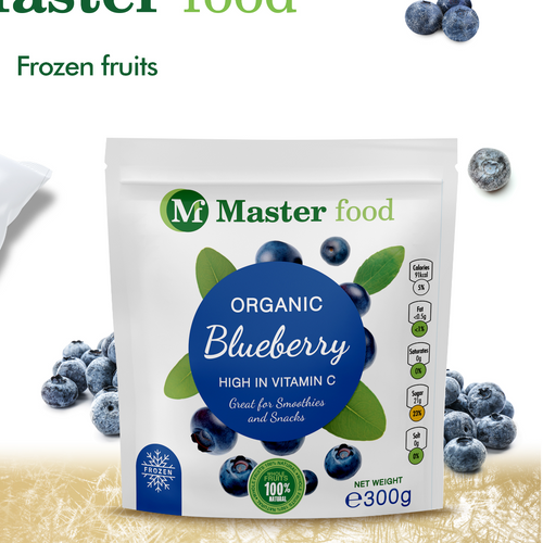 Frozen organic blueberry