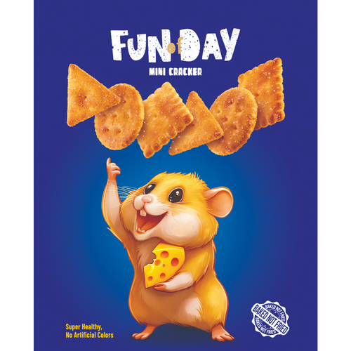 Fun of Day Mini Cracker Garlic & Pepper Flavor 20g
