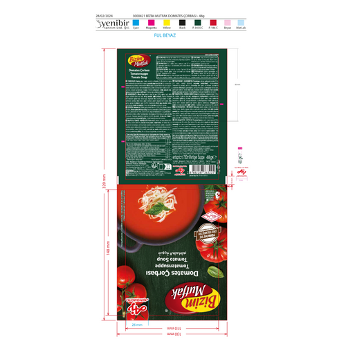 BIZIM MUTFAK TOMATO SOUP 48GRX12X6