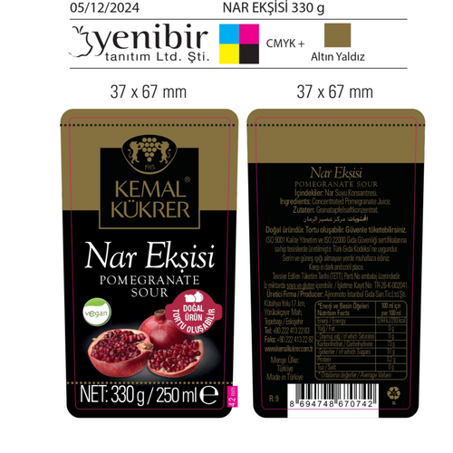 0,25 LT Glass Pomegranate Sauces