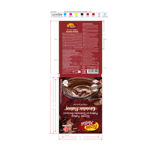 BIZIM MUTFAK CHOCOLATE PUDDING 107GX12X2