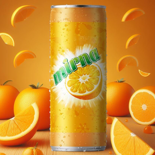 Mirna orange gas drink 250 ml can