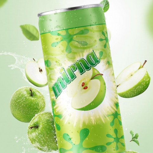 Mirna green apple 250 ml can carbonated drink