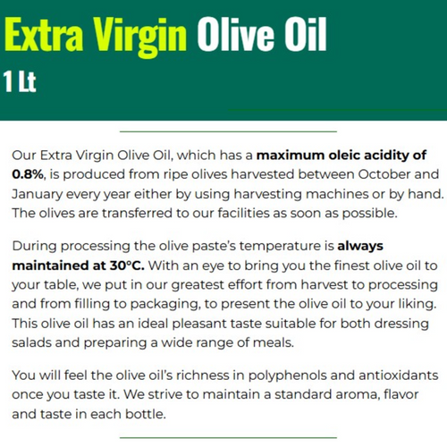 Extra Virgin Olive Oil