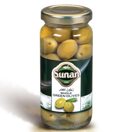 Canned olives in jars