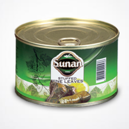 Stuffed vine leaves in tins