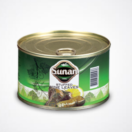 Stuffed vine leaves in tins