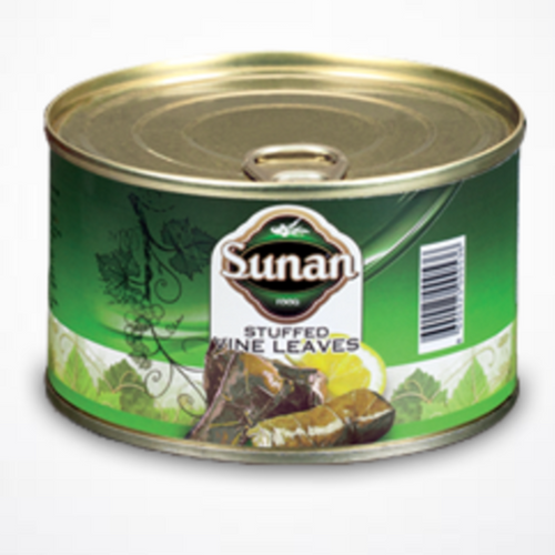 Stuffed vine leaves in tins