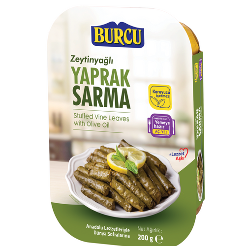 200 GR STUFFED VINE LEAVES WITH OLIVE OIL