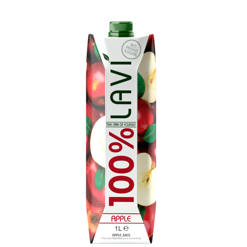 1L Tetrapak Lavi 100% APPLE JUICE