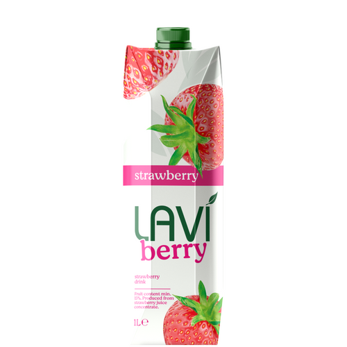1L Tetrapak Lavi STRAWBERRY DRINK
