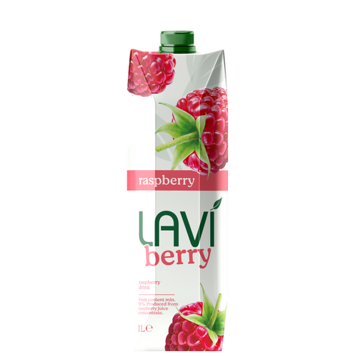 1L Tetrapak Lavi RASPBERRY DRINK