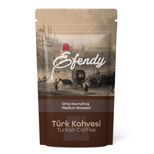 EFENDY SHAZEL TRADITIONAL TURKISH COFFEE MEDIUM ROASTED 6g, 100g, 200g, 250g, 400g, 500g