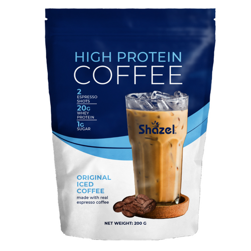 HIGH PROTEIN ICED COFFEE 200g Original Taste, Caramel Chocolate, Orange Chocolate