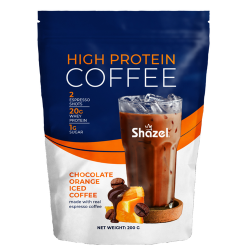 HIGH PROTEIN ICED COFFEE 200g Original Taste, Caramel Chocolate, Orange Chocolate
