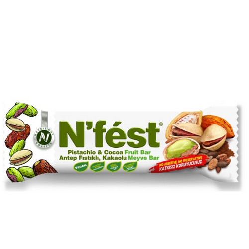 N'FEST PISTACHIO & COCOA FRUIT BAR