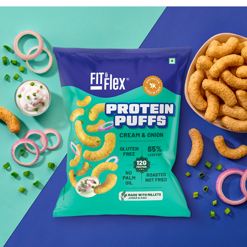 Protein Puffs - Cream & Onion