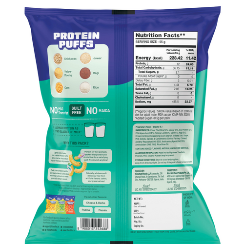 Protein Puffs - Cream & Onion