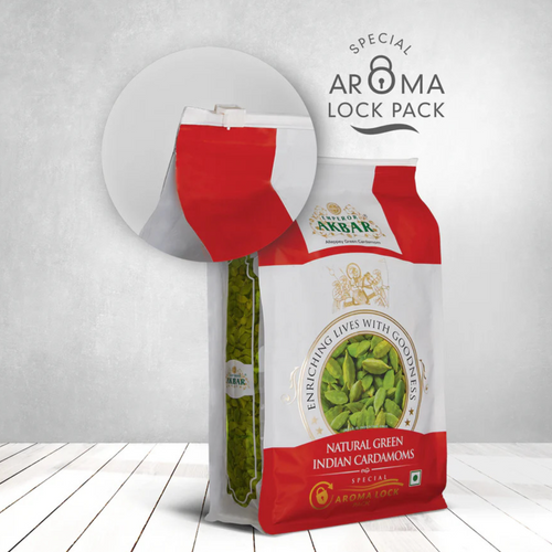 Red Grade 6mm - 7mm Pods | Emperor Akbar Cardamom | Alleppey Green Cardamom