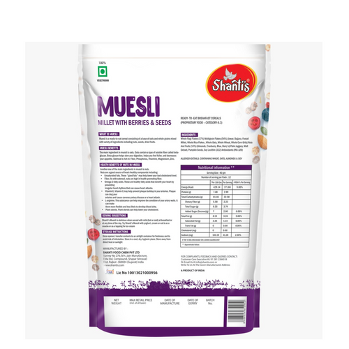 Shantis Millet with Berries & Seeds Muesli