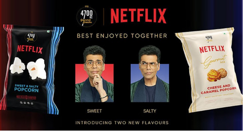 4700BC & Netflix partners with Karan Johar to unveil popcorn flavors