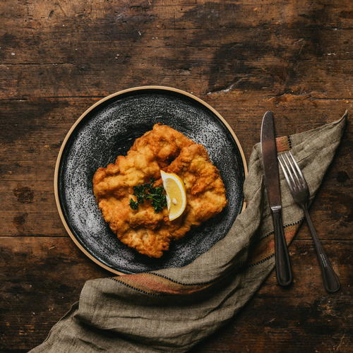 Organic veal schnitzel