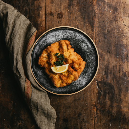Organic veal schnitzel