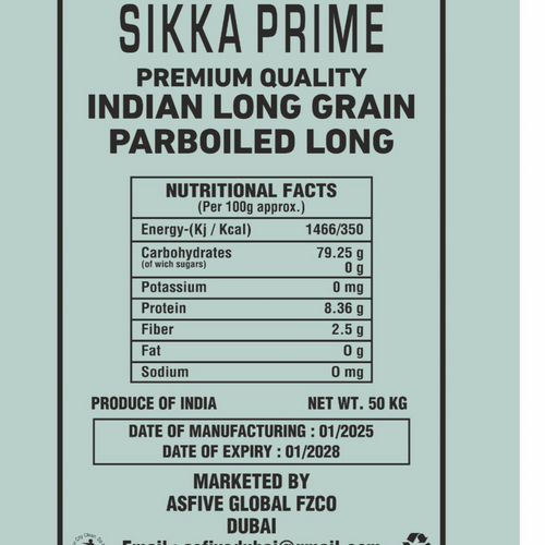 Long Grain Parboiled Rice