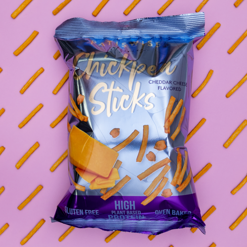 PATISWISS - Cheddar Cheese Flavored Chickpea Sticks