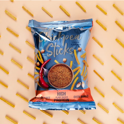 PATISWISS - Cajun Flavored Chickpea Sticks