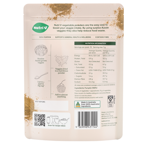 Vegetable Powder - Pumpkin 70g