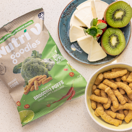Nutri V Goodies Broccoli Puffs: Chilli & Lime Flavour 70g