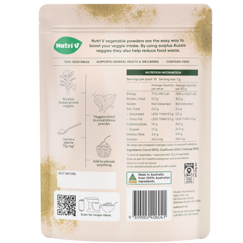 Vegetable Powder - Mixed Veg 70g