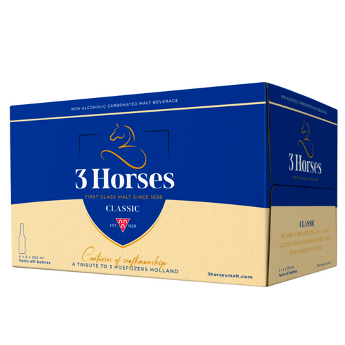 3 Horses Classic Bottle 330ml