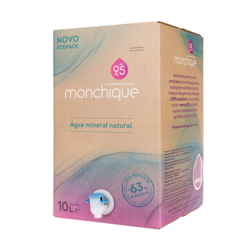 Alkaline Natural Mineral Water Monchique  ECOPACK 10L