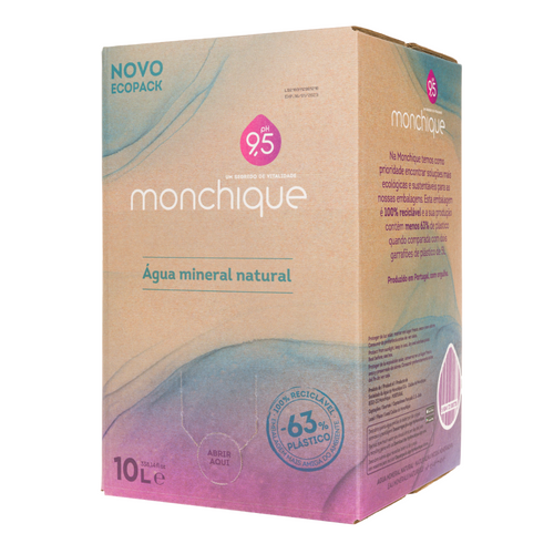 Alkaline Natural Mineral Water Monchique  ECOPACK 10L