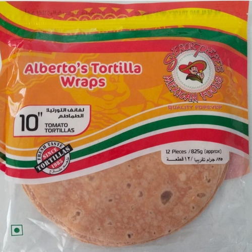Tomato flour tortilla