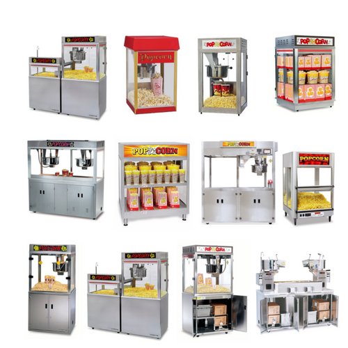 Automatic popcorn machines