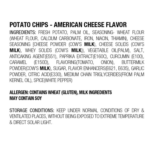 Potato Chips - American Cheese