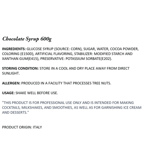 Chocolate Syrup