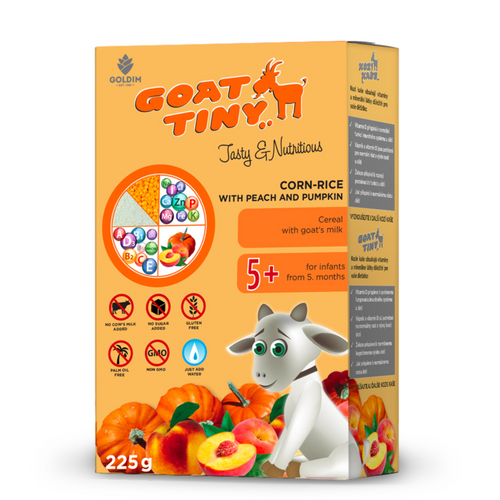 Baby porridges with goat or sheep milk